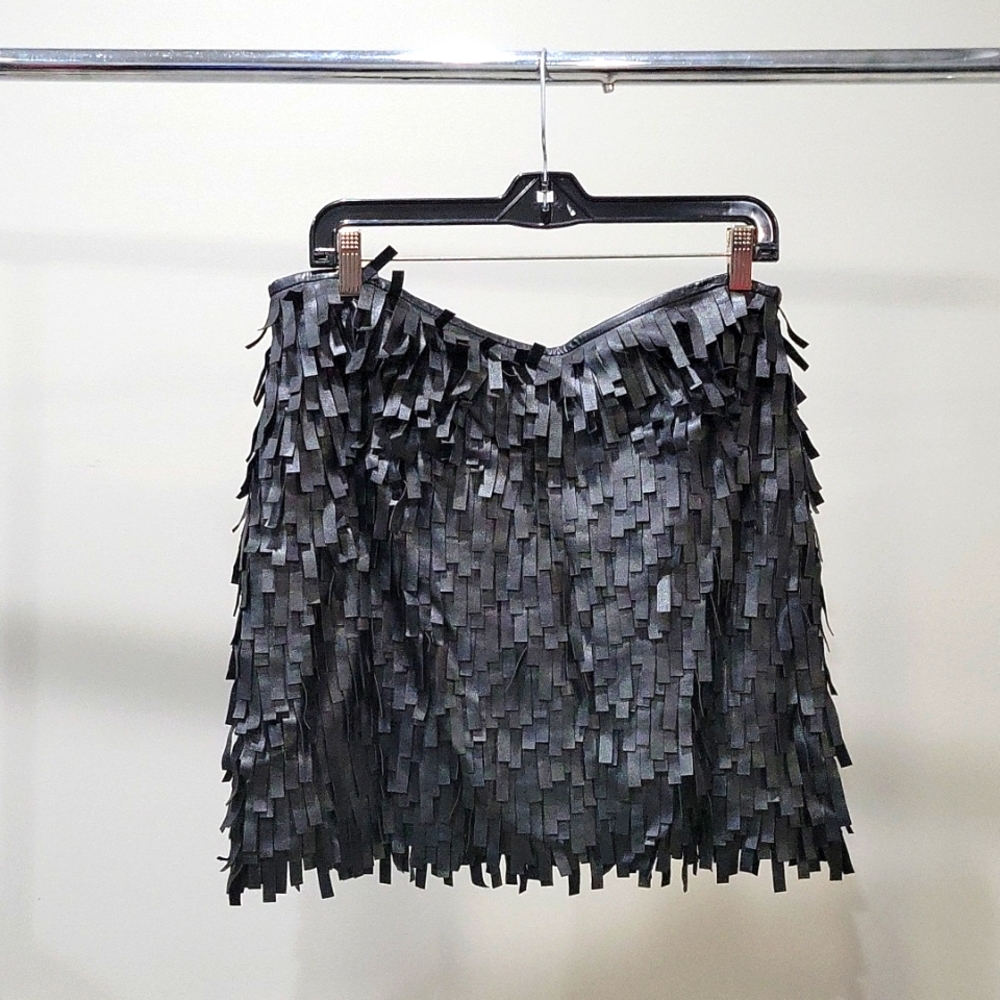 Faux Leather Mini Skirt